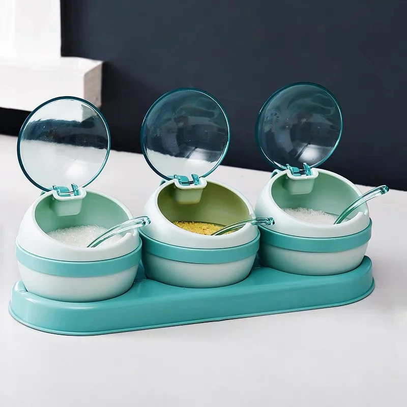Kitchen Combination Seasoning Box Seasoning Jar Plastic Salt Shaker Seasoning Storage Box Set Sugar Spice Jar with Lid
Kitchen Combination Seasoning Box Seasoning Jar Plastic Salt Shaker Seasoning Storage Box Set Sugar Spice Jar with Lid