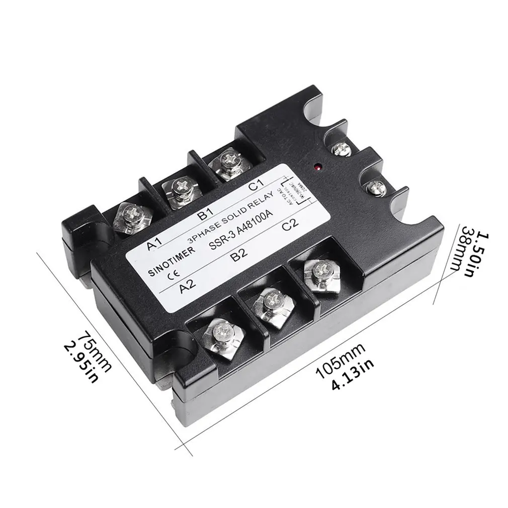 SSR 3 Phase Solid State Relay SSR-3 AC To AC Solid State Relay 25 SSR Relay Three Phase SSR 25A Rele
SSR 3 Phase Solid State Relay SSR-3 AC To AC Solid State Relay 25 SSR Relay Three Phase SSR 25A Rele