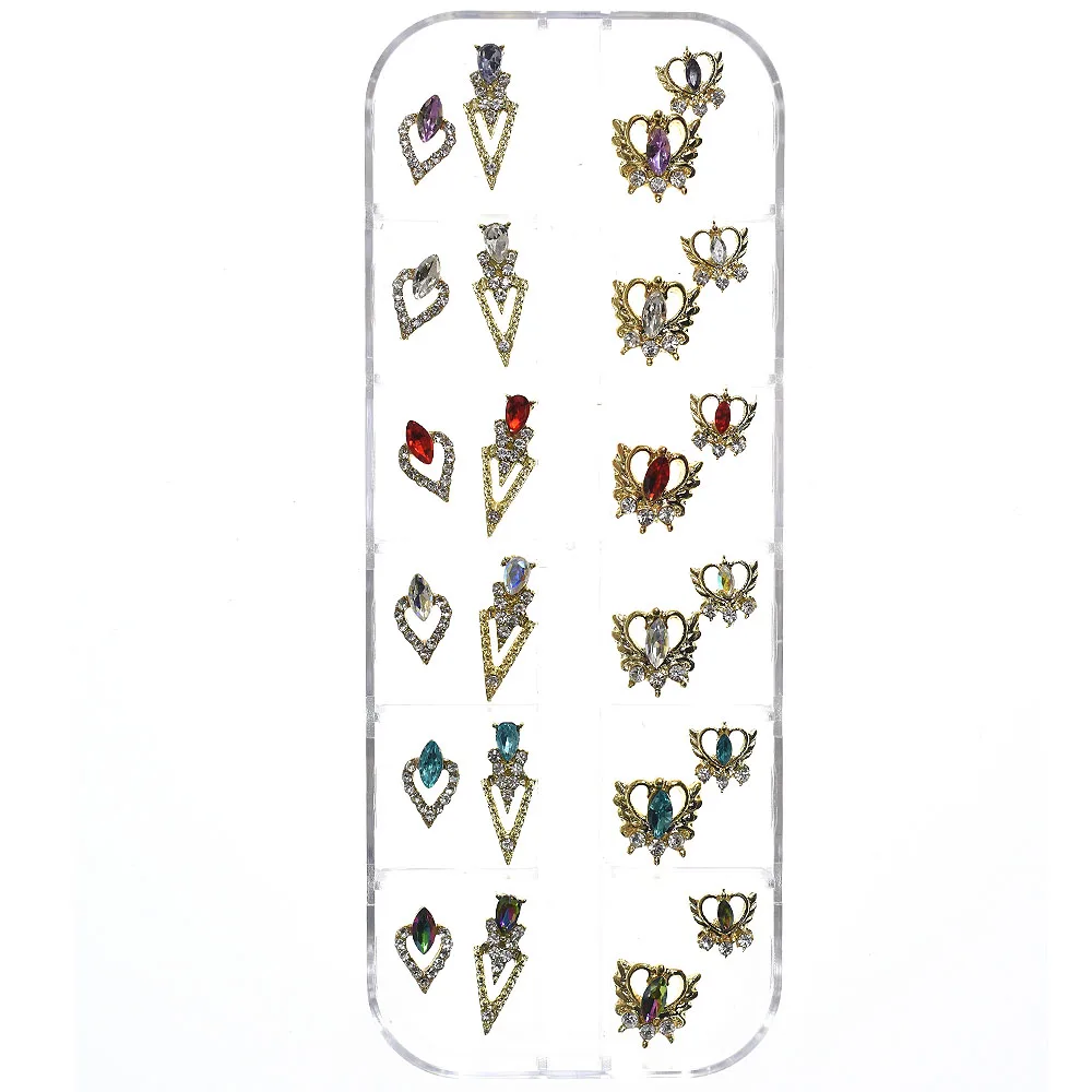12/24pcs HOT Mixed Box Nail Alloy Rhinestone Stone Gems Glass Jewelry 3D Nail Art Decorations DIY Design Charm Accessori Parts
12/24pcs HOT Mixed Box Nail Alloy Rhinestone Stone Gems Glass Jewelry 3D Nail Art Decorations DIY Design Charm Accessori Parts