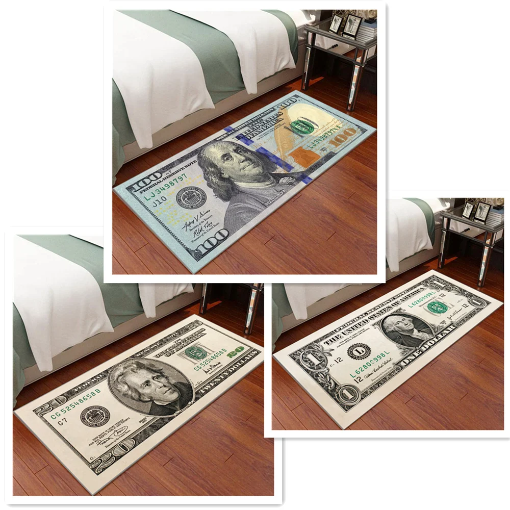 US Dollar Bedroom Carpet Personality Creative Dollar Cushion Rectangular Bay Window Balcony American Bedside Carpet Entry Mat
US Dollar Bedroom Carpet Personality Creative Dollar Cushion Rectangular Bay Window Balcony American Bedside Carpet Entry Mat