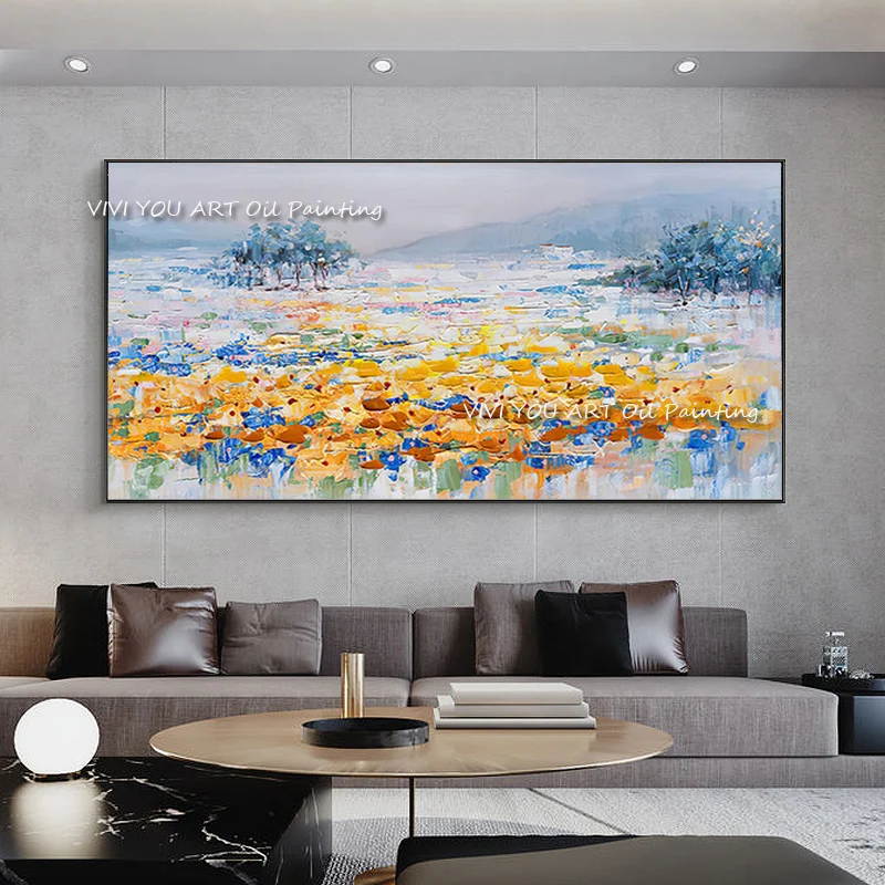 Handmade Colorful Abstract Art Canvas Painting Quadro Flower Poster Oil Painting Wall Art Pictures For Living Room Home Decor
Handmade Colorful Abstract Art Canvas Painting Quadro Flower Poster Oil Painting Wall Art Pictures For Living Room Home Decor