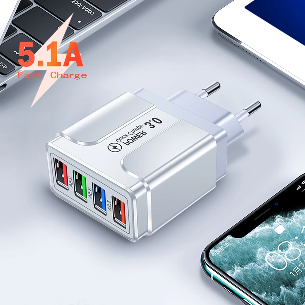Universal Phone Charger QC3.0 4.0 Quick Charge Wall Mobile Phone Fast Charging For iPhone 11 12 Pro Max Xiaomi 8 9 Quick Charger
Universal Phone Charger QC3.0 4.0 Quick Charge Wall Mobile Phone Fast Charging For iPhone 11 12 Pro Max Xiaomi 8 9 Quick Charger