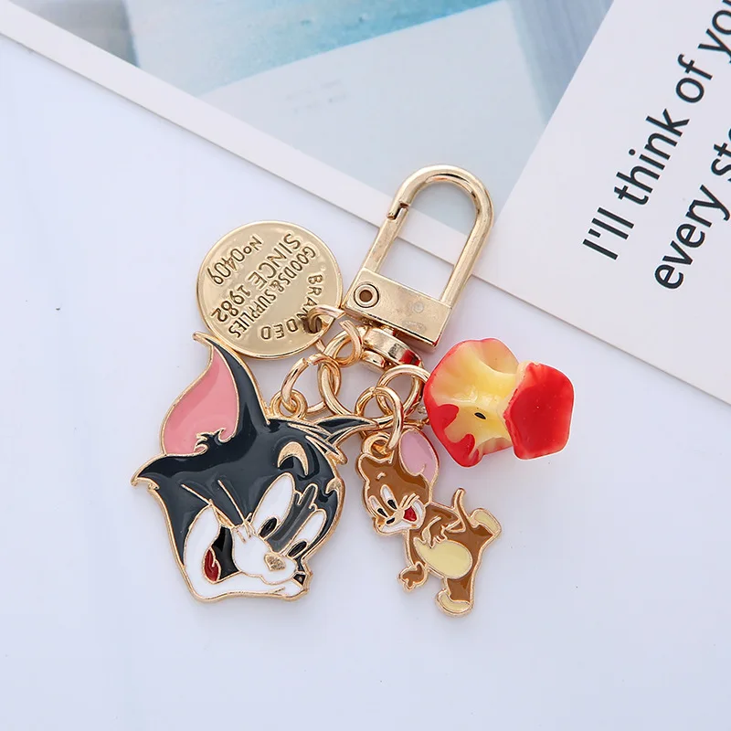 Hot Style Anime Tom Jerry Pendant Key Chain Cartoon Cat Mouse Animal Alloy Cute Women Souvenir Fashion Keychain Keyring Gift
Hot Style Anime Tom Jerry Pendant Key Chain Cartoon Cat Mouse Animal Alloy Cute Women Souvenir Fashion Keychain Keyring Gift