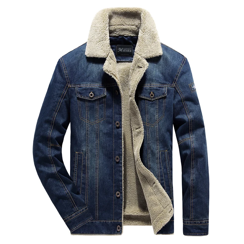 Jean Jacket Men Thick Streetwear Denim Bomber Jackets Coat Male Vintage Blue Men's Plus Outwear Velvet Single Breasted Windbreak
Jean Jacket Men Thick Streetwear Denim Bomber Jackets Coat Male Vintage Blue Men's Plus Outwear Velvet Single Breasted Windbreak