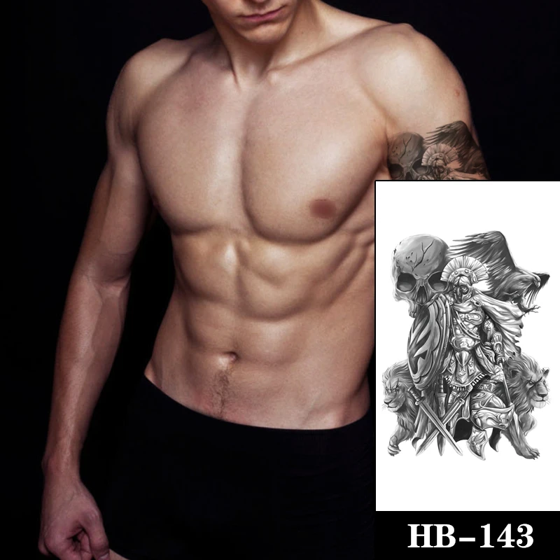 Lion Skull Warrior Weapon Black Eagle Women Men Arm Tattoos Sticker Fake Waterproof Shield Sword Tatoo Tempaorary Body Art Tatto
Lion Skull Warrior Weapon Black Eagle Women Men Arm Tattoos Sticker Fake Waterproof Shield Sword Tatoo Tempaorary Body Art Tatto