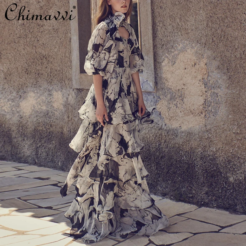 Court French Dress Women Retro Hepburn High Street Designer Fairy Dress High Waist Slimming Temperament Cake Dress Floor-length
Court French Dress Women Retro Hepburn High Street Designer Fairy Dress High Waist Slimming Temperament Cake Dress Floor-length