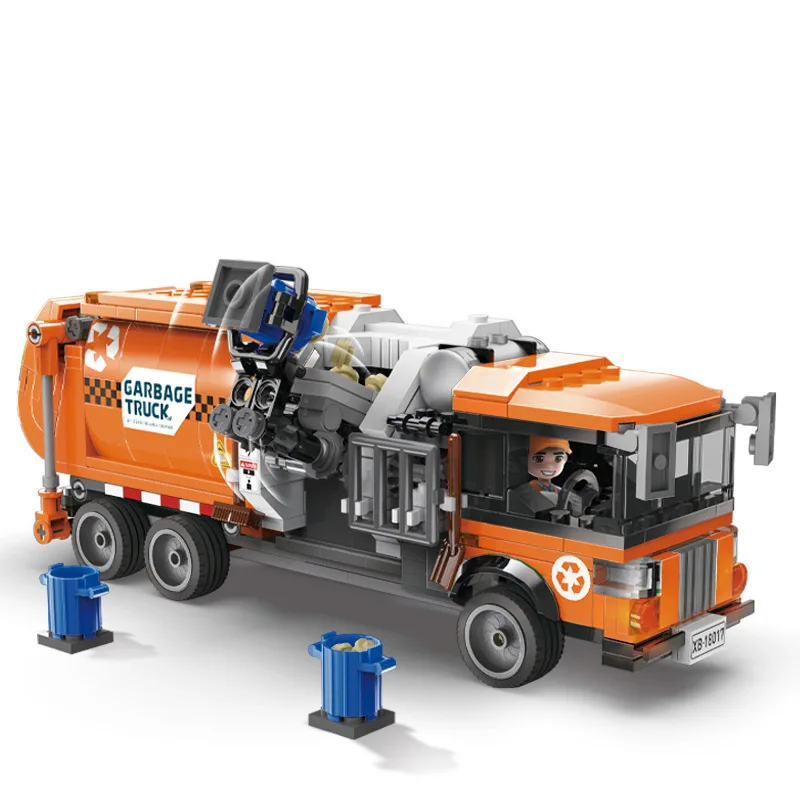 Creative MOC Automated City Sanitation Vehicle Garbage Truck Building Blocks Car Model Educational Bricks Toys Birthday Gifts
Creative MOC Automated City Sanitation Vehicle Garbage Truck Building Blocks Car Model Educational Bricks Toys Birthday Gifts