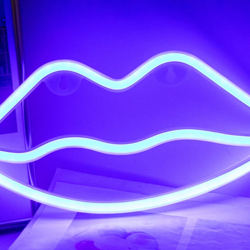 Lip Shaped Neon Sign Night Light Art Decorative Lights Wall Decor for Children Baby Room Christmas Wedding Party Decoration
Lip Shaped Neon Sign Night Light Art Decorative Lights Wall Decor for Children Baby Room Christmas Wedding Party Decoration