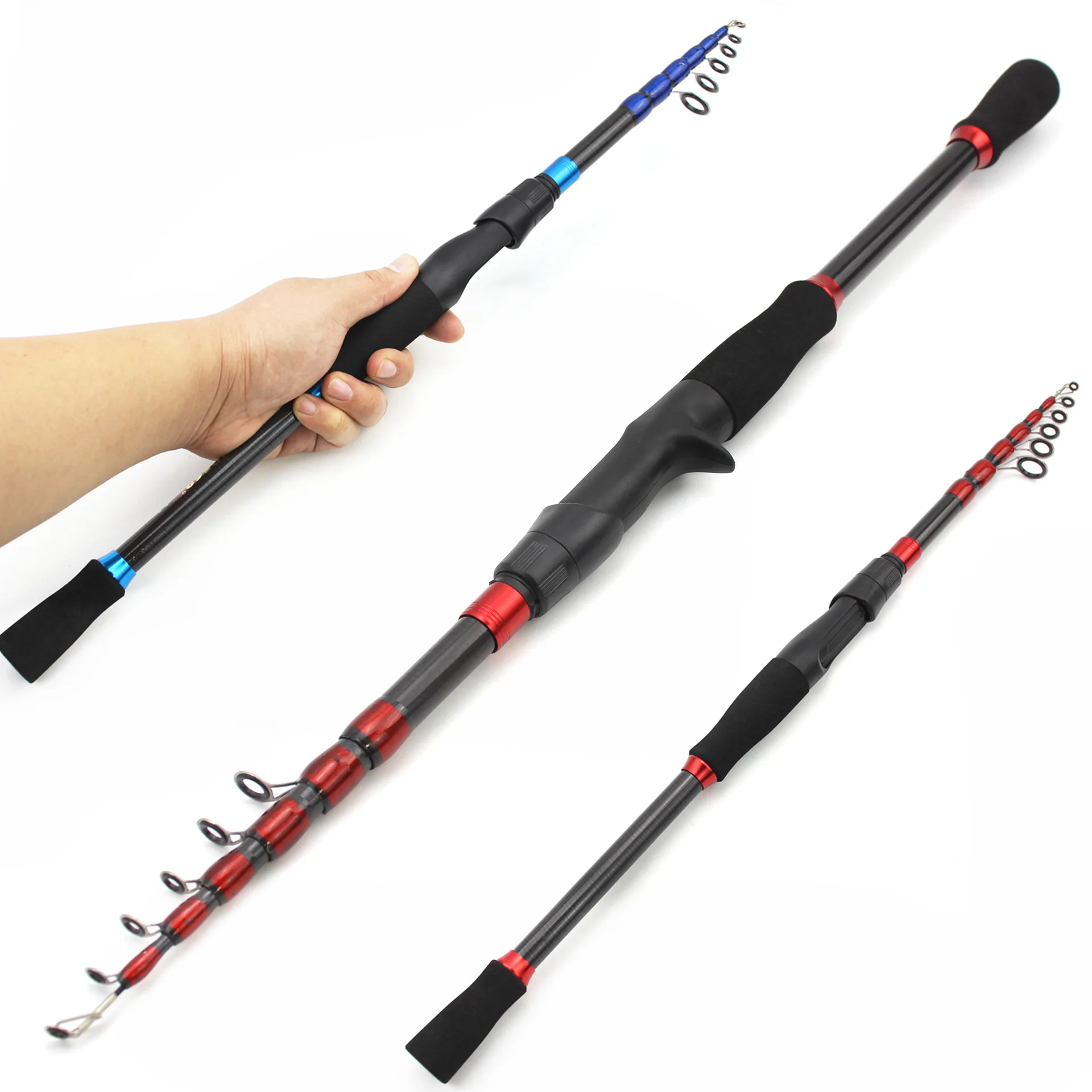 New Carp Telescopic Fishing Rod Hard Carbon Fiber Ultralight Rock 1.6m 1.8m 2.1m 2.4m 2.7m Lure Weight 7-28g Pole Tackle
New Carp Telescopic Fishing Rod Hard Carbon Fiber Ultralight Rock 1.6m 1.8m 2.1m 2.4m 2.7m Lure Weight 7-28g Pole Tackle