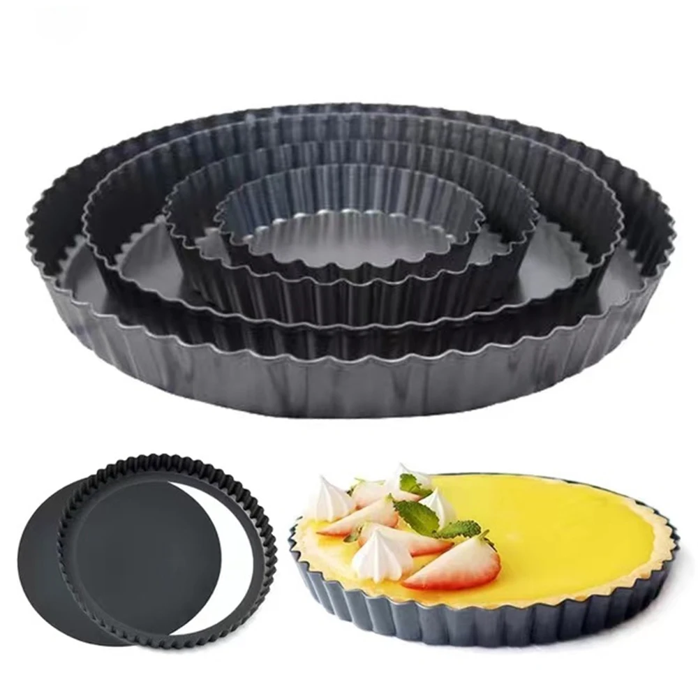 9inch Non-Stick Tart Quiche Flan Pan Molds Pie Pizza Cake Round Mould Removable Loose Bottom Fluted Heavy Duty Pie Pan Bakeware
9inch Non-Stick Tart Quiche Flan Pan Molds Pie Pizza Cake Round Mould Removable Loose Bottom Fluted Heavy Duty Pie Pan Bakeware