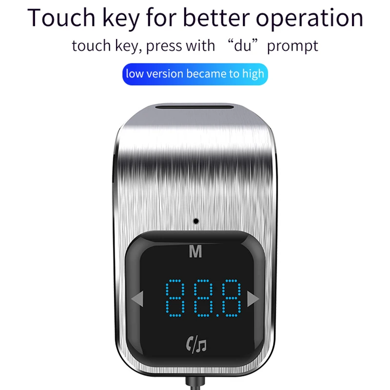 Car Wireless Bluetooth FM Transmitter AUX Radio Adapter MP3 Player FM Modulator with Hands-free Dual USB Fast Charger
Car Wireless Bluetooth FM Transmitter AUX Radio Adapter MP3 Player FM Modulator with Hands-free Dual USB Fast Charger