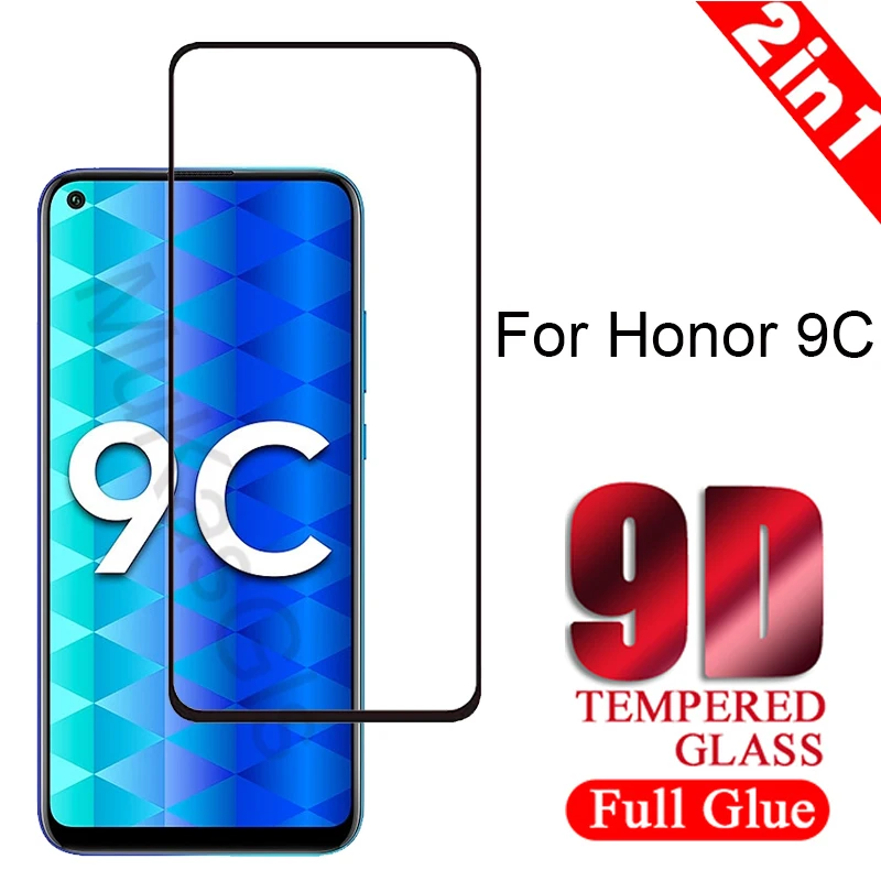 Закаленное стекло с полным покрытием экрана для Huawei honor 9C взрывозащищенное