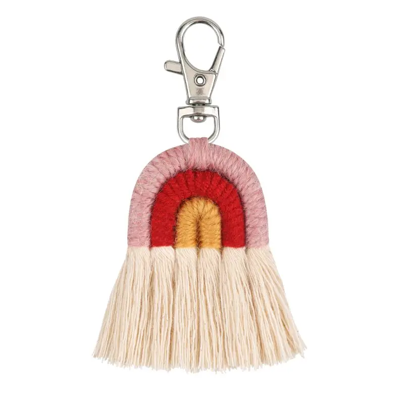 2020 New Weaving Rainbow Keychains Cute Women keychain Car Pendant Handmade Fashion Jewelry Bag Key Chains Key Ring
2020 New Weaving Rainbow Keychains Cute Women keychain Car Pendant Handmade Fashion Jewelry Bag Key Chains Key Ring
