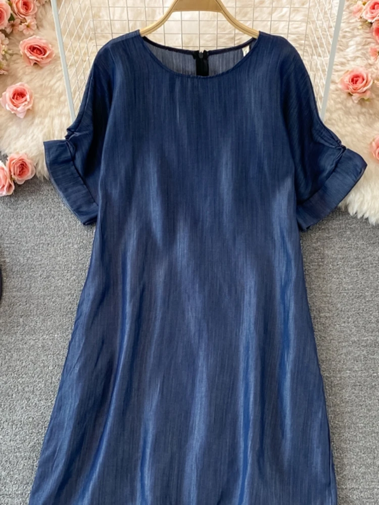 YIZZHOY New Summer A Line O Neck Chiffon Pullover Mid-Calf Women Medium Dresses Vintage Solid Loose Lady Short Dress
YIZZHOY New Summer A Line O Neck Chiffon Pullover Mid-Calf Women Medium Dresses Vintage Solid Loose Lady Short Dress