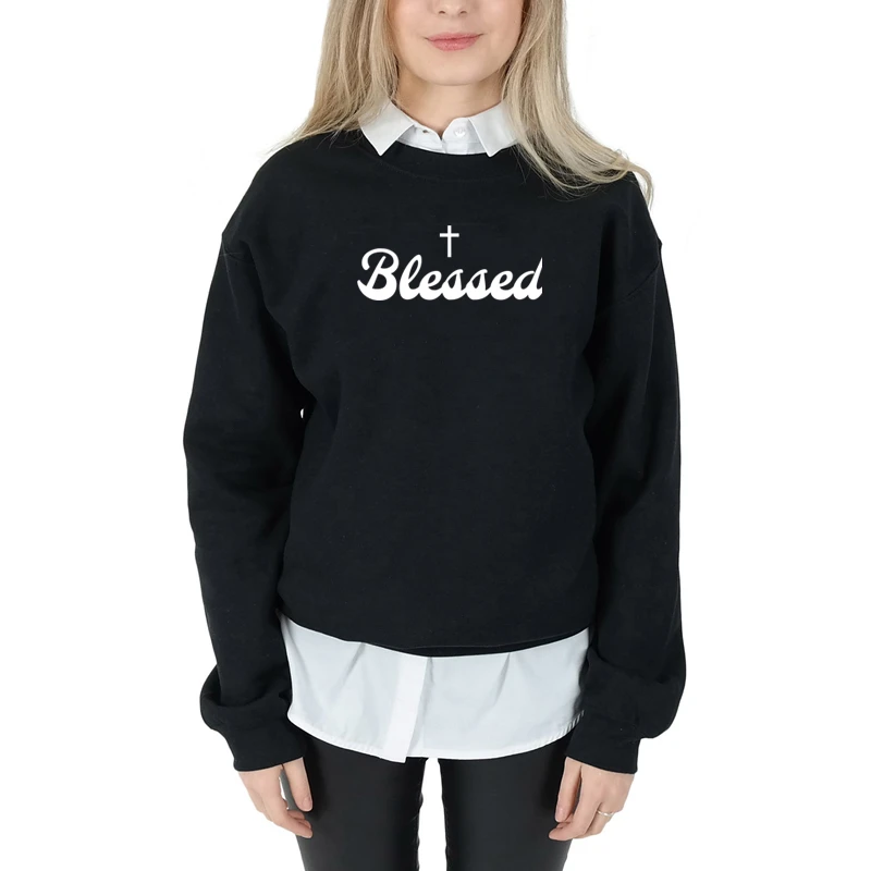Blessed cross graphic religion Hipster Christian Bible baptism women fashion grunge tumblr casual sweatshirt vintage tops- L290
Blessed cross graphic religion Hipster Christian Bible baptism women fashion grunge tumblr casual sweatshirt vintage tops- L290