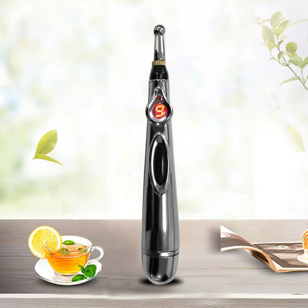 Electric Acupuncture Point Massage Pen Pain Relief Laser Therapy Electronic Meridian Energy Pen Body Head Back Neck Leg Massager
Electric Acupuncture Point Massage Pen Pain Relief Laser Therapy Electronic Meridian Energy Pen Body Head Back Neck Leg Massager