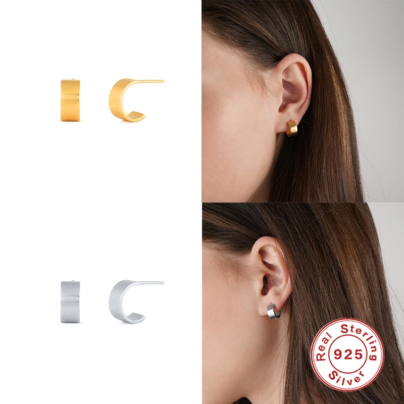 BOAKO Glossy C Shape 2020 Trend Earrings Silver 925 Jewelry Stud Earrings Girl Earring Piercing Natural Style Ear Cuff #12.13
BOAKO Glossy C Shape 2020 Trend Earrings Silver 925 Jewelry Stud Earrings Girl Earring Piercing Natural Style Ear Cuff #12.13