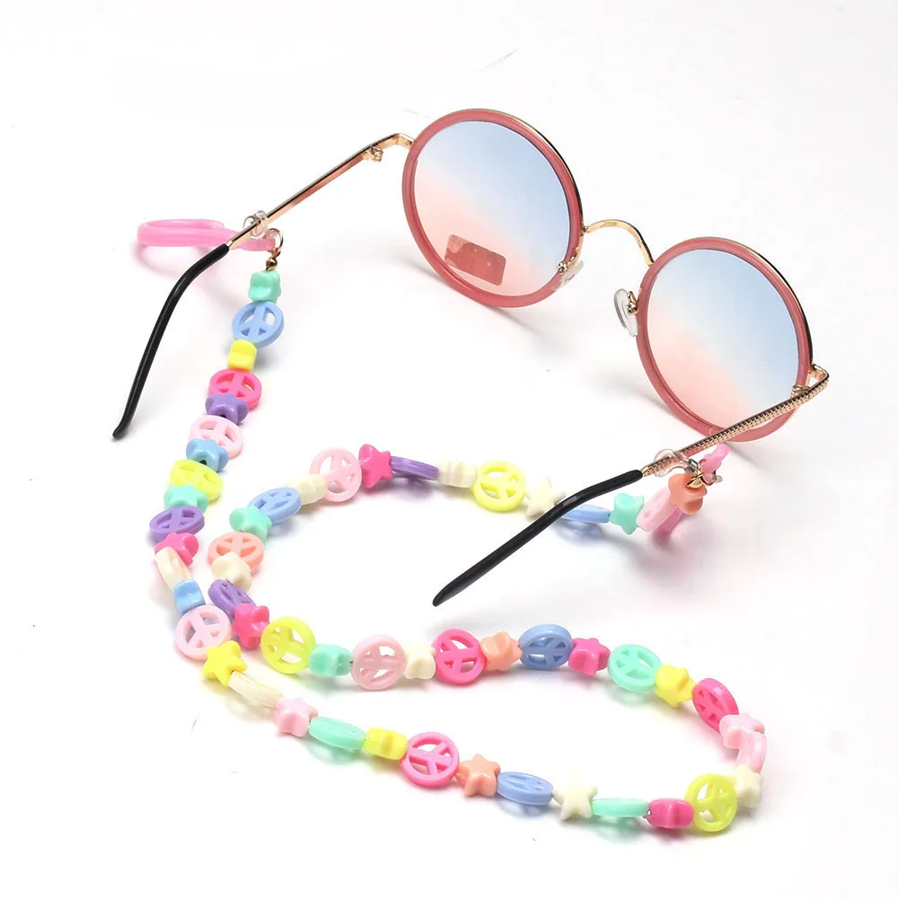 3pcs/Lot Rainbow Star Round Beaded Mask Chains Neckline Anti-falling Sunglass Glasses Chain Eyewear Lanyards For Children
3pcs/Lot Rainbow Star Round Beaded Mask Chains Neckline Anti-falling Sunglass Glasses Chain Eyewear Lanyards For Children