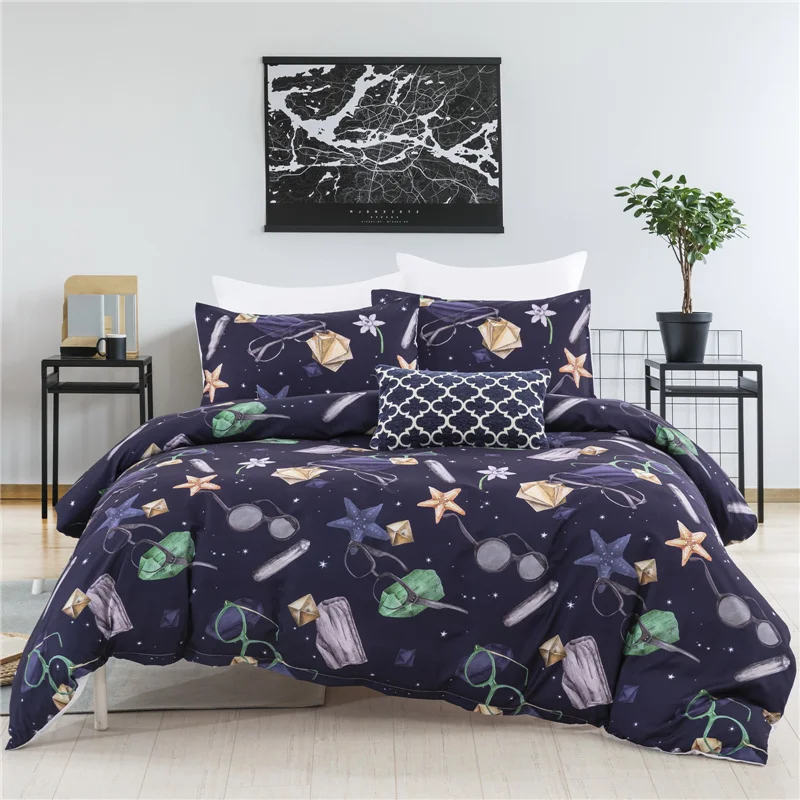 3D Bedding Set Star Glasses Printed Queen King Size Duvet Quilt Cover Set Double Twin Full Bedclothes For Child Kid Girl Adult
3D Bedding Set Star Glasses Printed Queen King Size Duvet Quilt Cover Set Double Twin Full Bedclothes For Child Kid Girl Adult