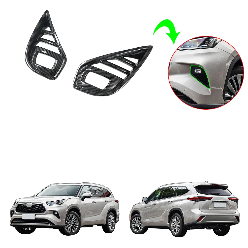 Car Exterior Accessories Imitation Carbon Car Front Fog Lamp Cover Trims For Toyota Highlander 2021
Car Exterior Accessories Imitation Carbon Car Front Fog Lamp Cover Trims For Toyota Highlander 2021