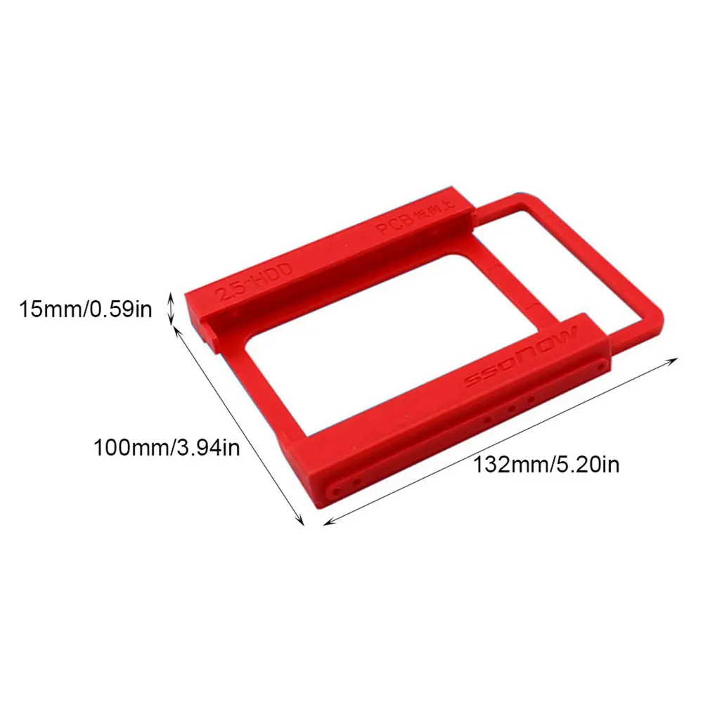 2.5 to 3.5 inch SSD HDD Notebook Hard Disk Drive Mounting Rail Adapter Bracket Holder with Screws Red 
2.5 to 3.5 inch SSD HDD Notebook Hard Disk Drive Mounting Rail Adapter Bracket Holder with Screws Red
