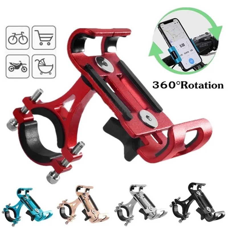 Metal Motorcycle Bike Phone Holder Aluminum Alloy Anti-slip Bracket GPS Clip Universal Bicycle Phone Stand for all Smartphones
Metal Motorcycle Bike Phone Holder Aluminum Alloy Anti-slip Bracket GPS Clip Universal Bicycle Phone Stand for all Smartphones