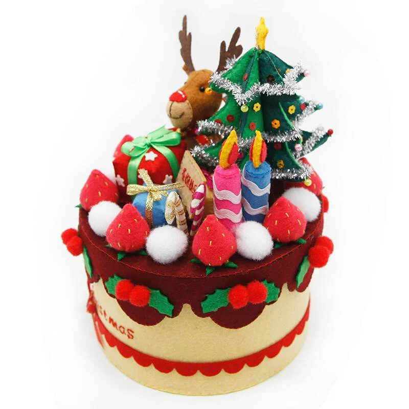 Рождественский набор иглоукалывания для торта рождественские украшения из