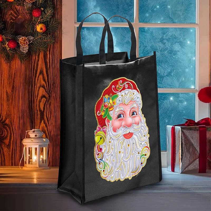 DIY christmas pattern diamond painting eco-friendly bag luminous bright diamond reusable one-shoulder shopping bag
DIY christmas pattern diamond painting eco-friendly bag luminous bright diamond reusable one-shoulder shopping bag