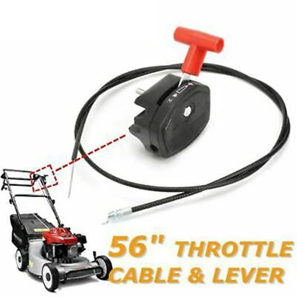 56'' 140cm Universal Lawnmower Throttle Cable Switch Lever Control Handle Kit For The Original Lawn Mower Accessories
56'' 140cm Universal Lawnmower Throttle Cable Switch Lever Control Handle Kit For The Original Lawn Mower Accessories