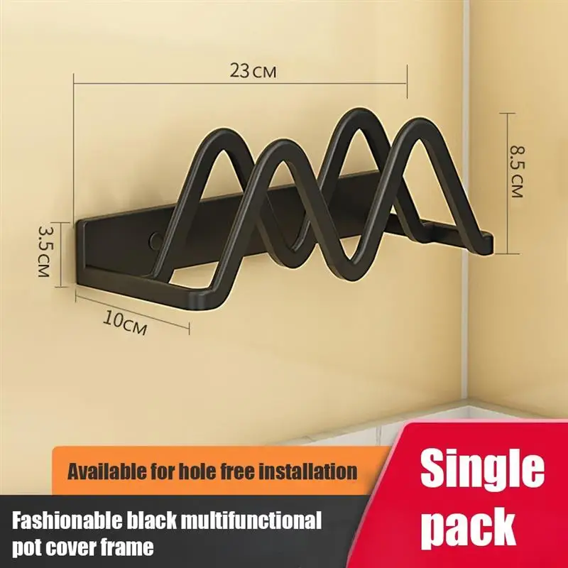 Wall Mount Pot Lid Organizer Rack Double Slots Cutting Board Holder Kitchen Cabinet Door Bakeware Pans Trays Storage Rack Black
Wall Mount Pot Lid Organizer Rack Double Slots Cutting Board Holder Kitchen Cabinet Door Bakeware Pans Trays Storage Rack Black