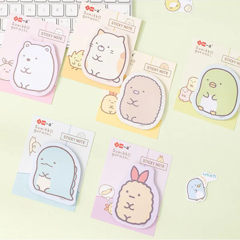 60 шт./лот Kawaii Sumikko Gurashi блокнот для записей Липкие заметки милые N Times канцелярские этикетки блокнот Закладка школьные принадлежности
60 шт./лот Kawaii Sumikko Gurashi блокнот для записей Липкие заметки милые N Times канцелярские этикетки блокнот Закладка школьные принадлежности