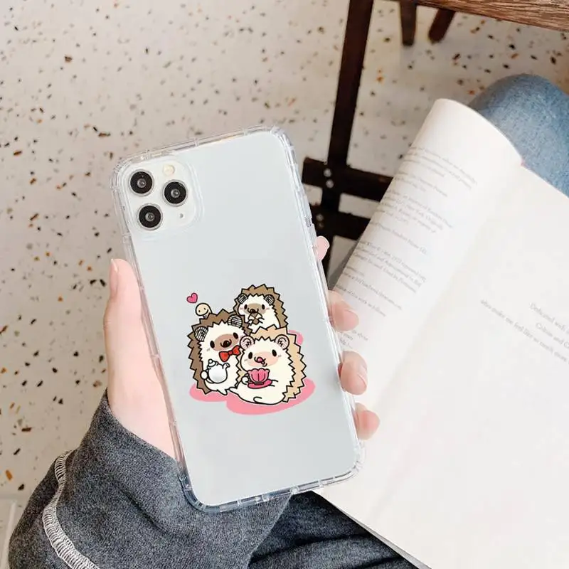 Animal lovely cartoon hedgehog Phone Case Transparent for iPhone 11 12 mini pro XS MAX 8 7 6 6S Plus X 5S SE 2020 XR 
Animal lovely cartoon hedgehog Phone Case Transparent for iPhone 11 12 mini pro XS MAX 8 7 6 6S Plus X 5S SE 2020 XR