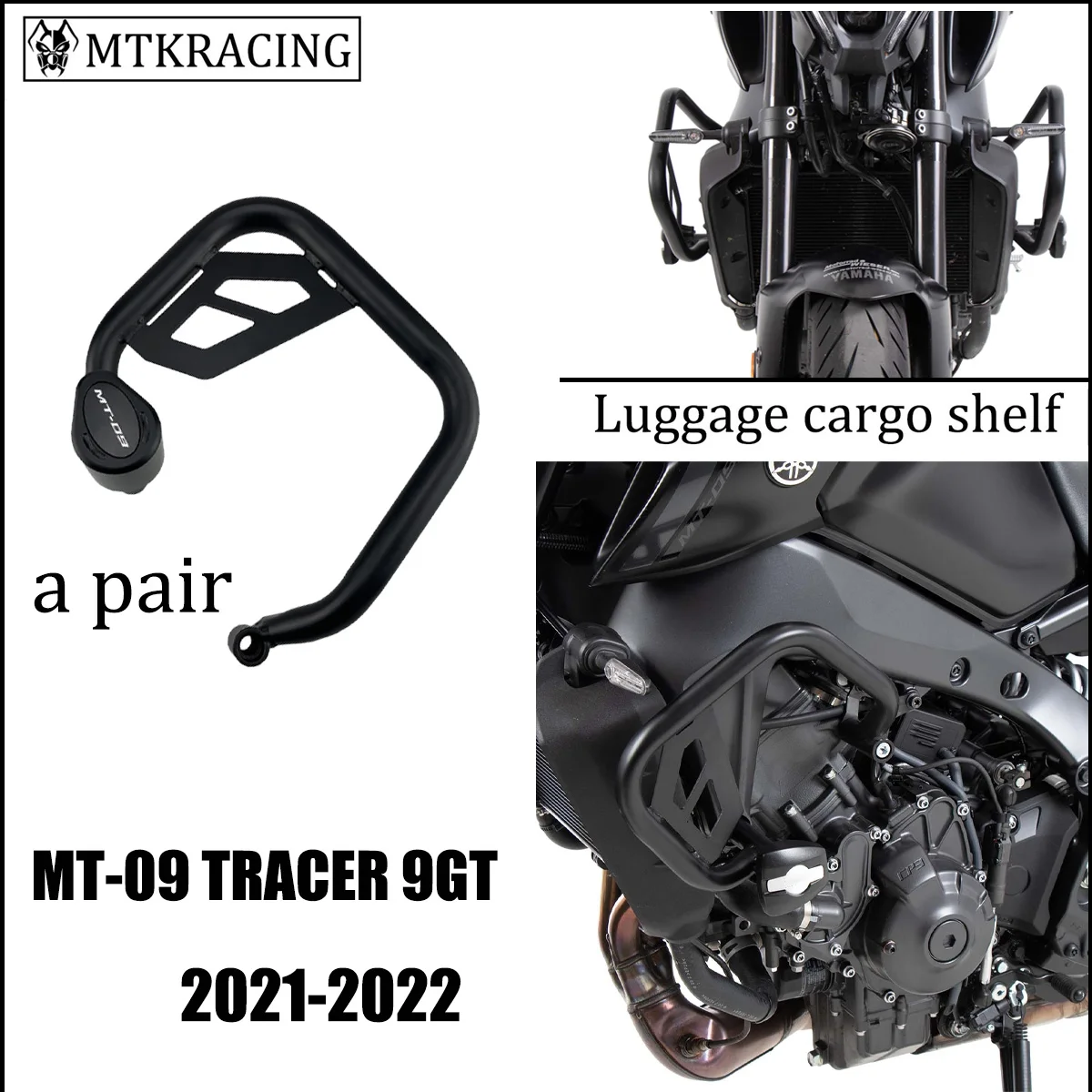MTKRACING For YAMAHA MT-09 MT09 MT 09 TRACER 9 GT TRACER 9GT 2021-2022 motorcycle upper & lower engine guard bumper crash bar
MTKRACING For YAMAHA MT-09 MT09 MT 09 TRACER 9 GT TRACER 9GT 2021-2022 motorcycle upper & lower engine guard bumper crash bar