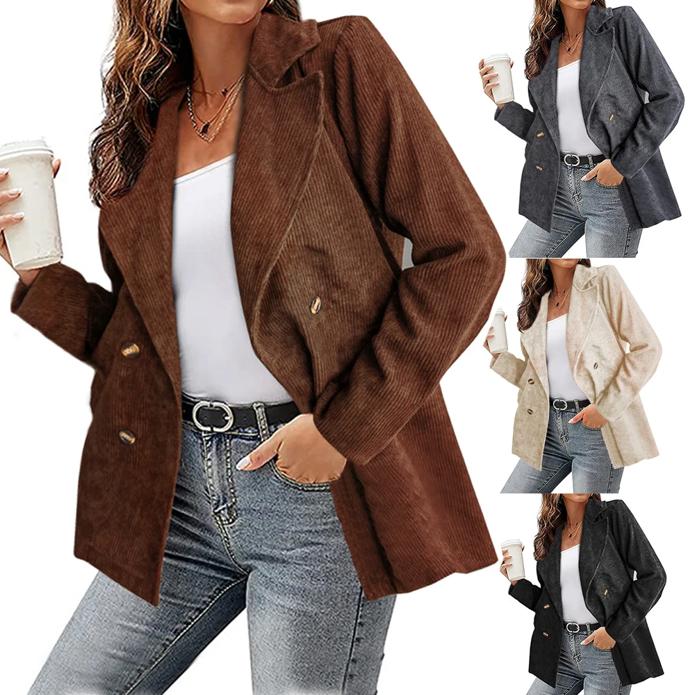 2021 Button Coat Jackets Ladies Corduroy Women Blouses Shirts Tunic Womens Tops And Blouses Fashion Overshirt Loose Coat Female
2021 Button Coat Jackets Ladies Corduroy Women Blouses Shirts Tunic Womens Tops And Blouses Fashion Overshirt Loose Coat Female