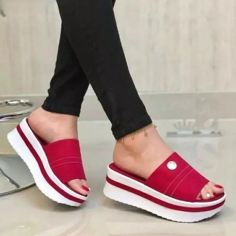2021 Women's Sandals Vintage Wedge Shoes Woman Buckle Strap Straw Thick Bottom Flats Platform Sandals Flock Female Shoes Summer 
2021 Women's Sandals Vintage Wedge Shoes Woman Buckle Strap Straw Thick Bottom Flats Platform Sandals Flock Female Shoes Summer