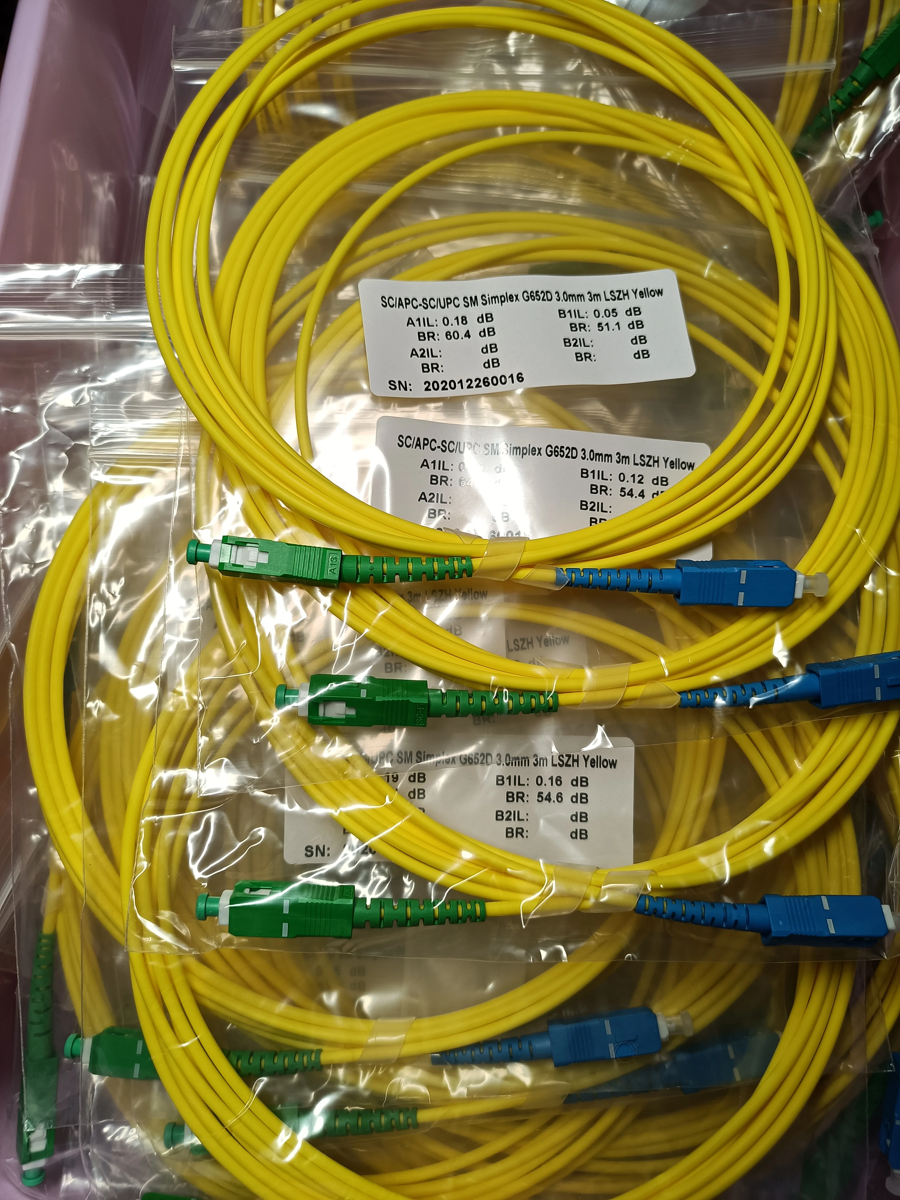 100PCS/lot SC/ APC-SC /UPC Simplex singlemode LSZH Optic Patch Cord Cable FTTH fiber optic jumper
100PCS/lot SC/ APC-SC /UPC Simplex singlemode LSZH Optic Patch Cord Cable FTTH fiber optic jumper