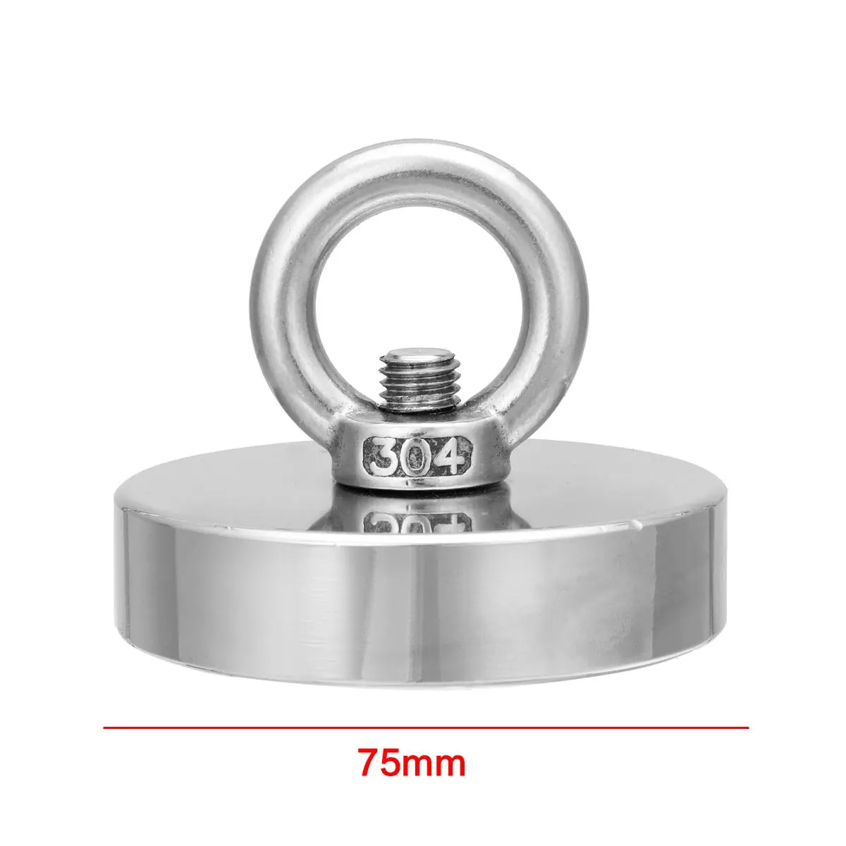 D75mm 300kg Strong Neodymium Magnet Fishing Magnet Salvage Deep-Seas Magnetic For Detecting Metal Treasure Hardware 
D75mm 300kg Strong Neodymium Magnet Fishing Magnet Salvage Deep-Seas Magnetic For Detecting Metal Treasure Hardware