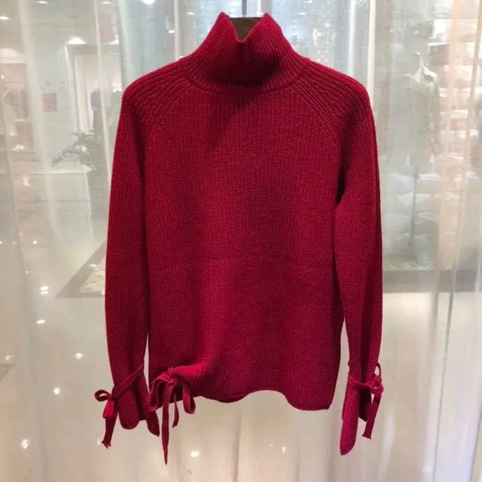 2020 Designer Brand Women Sweaters Pullovers Runway Turtleneck Long Sleeve Female Winter Wine Red Wool Sweater Jumper Clothes
2020 Designer Brand Women Sweaters Pullovers Runway Turtleneck Long Sleeve Female Winter Wine Red Wool Sweater Jumper Clothes