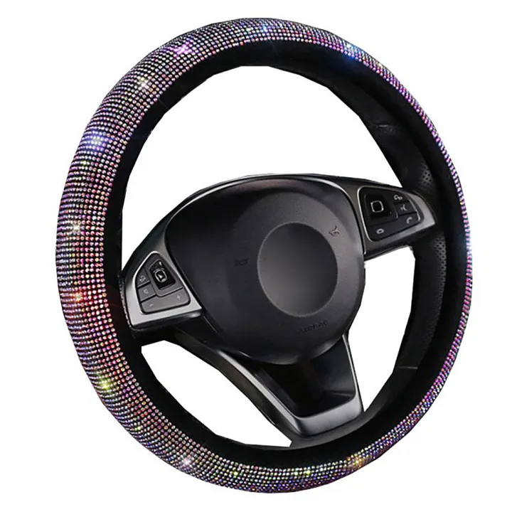 Universal Car Steering Wheel Cover Flashing Water Diamond Steering Wheel Cover Car Car Interior Steering Wheel Cover
Universal Car Steering Wheel Cover Flashing Water Diamond Steering Wheel Cover Car Car Interior Steering Wheel Cover
