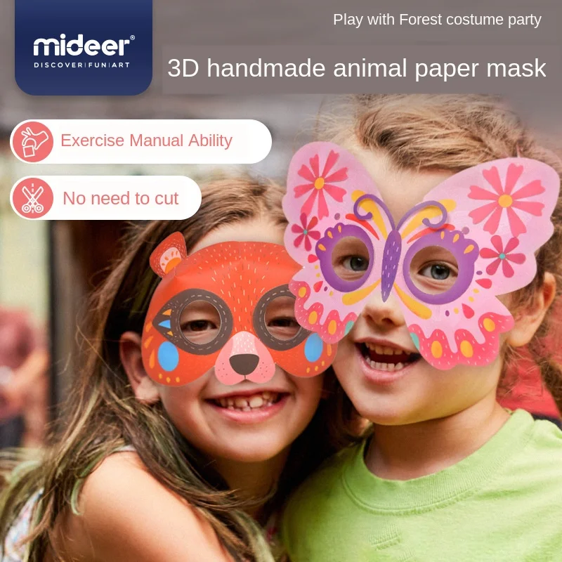 MiDeer DIY 8 типов детских бумажных масок с 3D животными ручная работа раскраска маска вечерние игрушки подарок для детей 5 лет +
MiDeer DIY 8 типов детских бумажных масок с 3D животными ручная работа раскраска маска вечерние игрушки подарок для детей 5 лет +