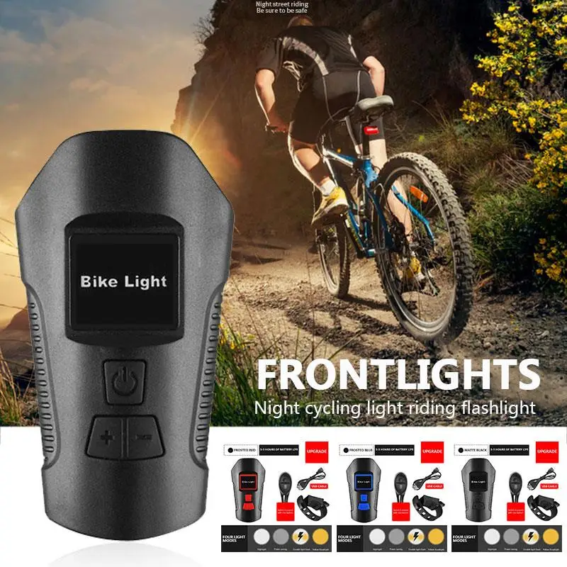 Riding Flashlight Bicycle Light USB Rechargeable LED Power Display 3 Color T6 Riding Light Waterproof Bright Lights
Riding Flashlight Bicycle Light USB Rechargeable LED Power Display 3 Color T6 Riding Light Waterproof Bright Lights
