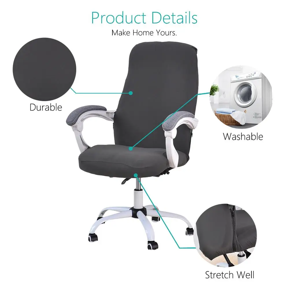 1PC Office Chair Cover Spandex Elastic Stretch Black Grey Lift Computer Arm Chair Seat Cover M/L Size
1PC Office Chair Cover Spandex Elastic Stretch Black Grey Lift Computer Arm Chair Seat Cover M/L Size
