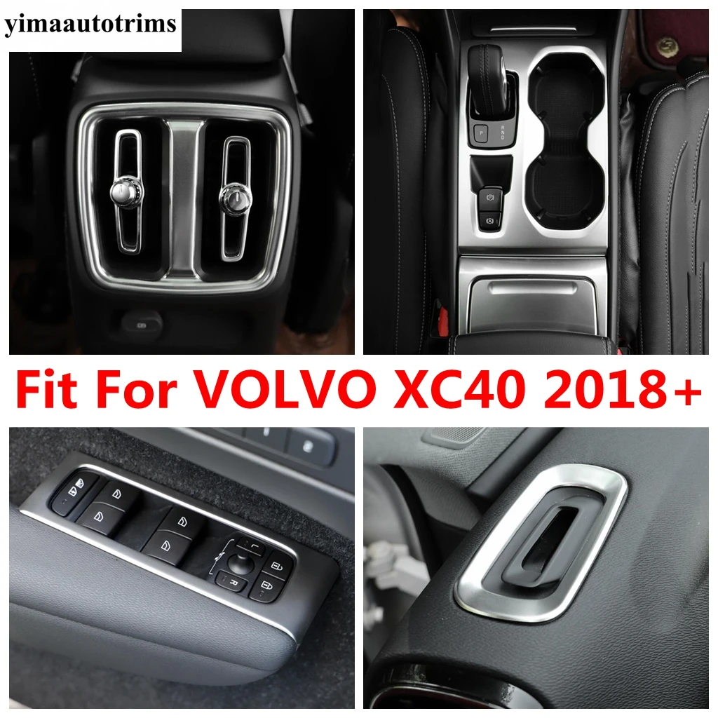 For VOLVO XC40 2018 - 2022 Dashboard Rear Air AC Vent Outlet Window Lift Gear Panel Cover Kit Trim Stainless Steel Accessories
For VOLVO XC40 2018 - 2022 Dashboard Rear Air AC Vent Outlet Window Lift Gear Panel Cover Kit Trim Stainless Steel Accessories