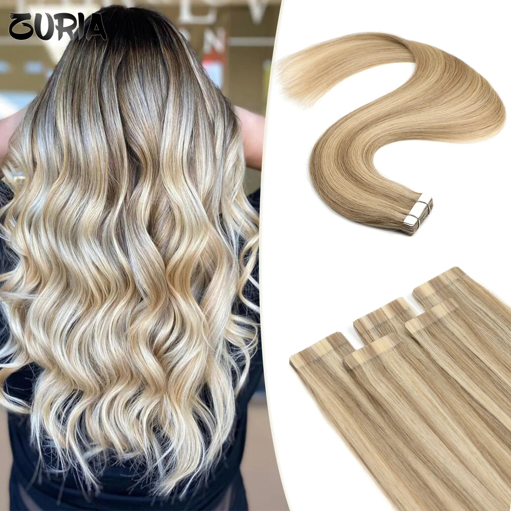 ZURIA Tape In Extension 100% Human Hair Natural Machine-Made Remy Adhesive Tape Adhesive Extensions Straight Skin Weft 12"-24"
ZURIA Tape In Extension 100% Human Hair Natural Machine-Made Remy Adhesive Tape Adhesive Extensions Straight Skin Weft 12"-24"