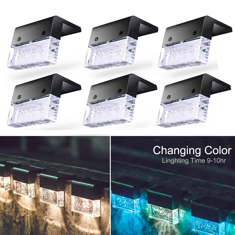 Outdoor Patio Yard LED Solar Lamp Garden Lights Waterproof Solar Sunlight RGB Light Gradient Garden Decor Stair Fence Night Lamp
Outdoor Patio Yard LED Solar Lamp Garden Lights Waterproof Solar Sunlight RGB Light Gradient Garden Decor Stair Fence Night Lamp
