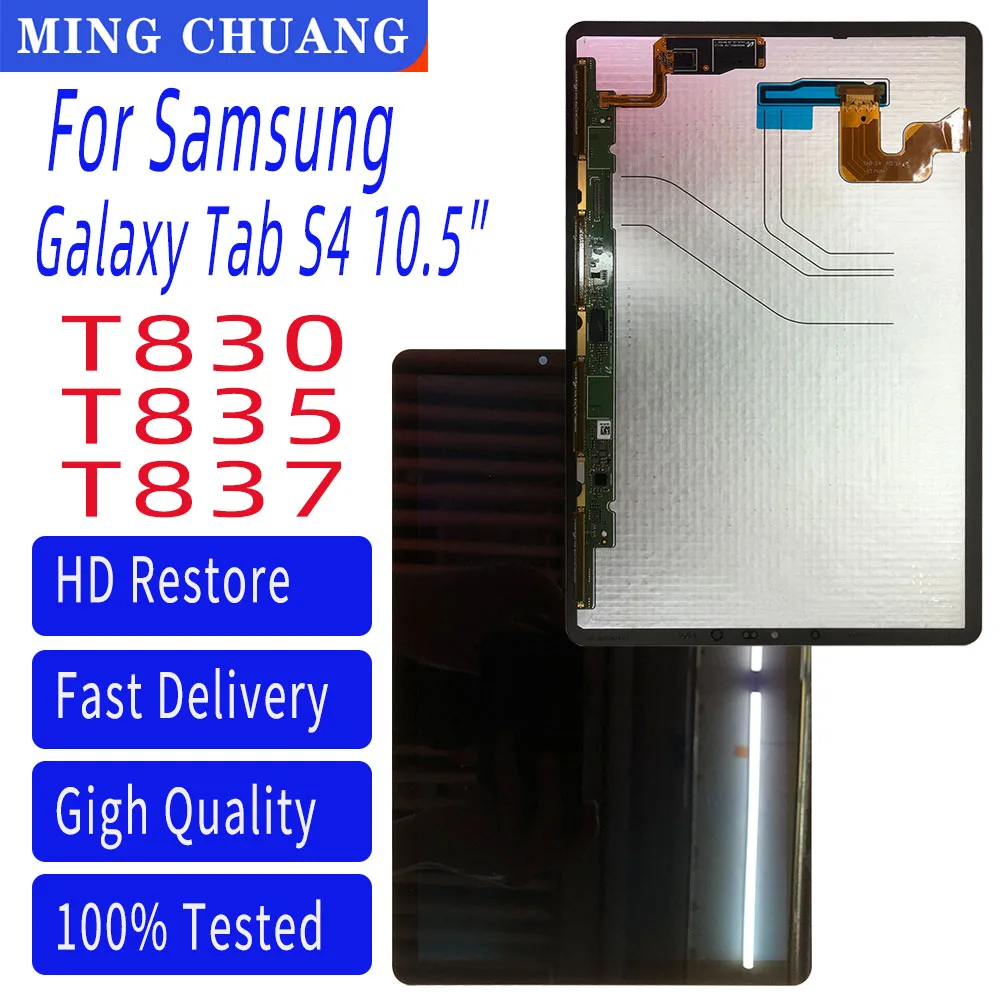 10.5″For Samsung Galaxy Tab S4 T830 T835 T837 AMOLED Display Touch Screen Digitizer Sensor Glass Panel Assembly Replacement Part
10.5″For Samsung Galaxy Tab S4 T830 T835 T837 AMOLED Display Touch Screen Digitizer Sensor Glass Panel Assembly Replacement Part