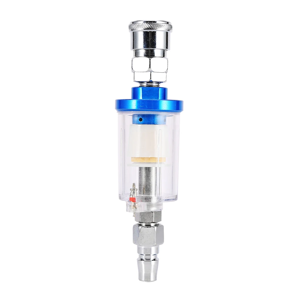 90mm 1-9kg/cm2 Spray Gun Air Line Filter Water Trap Clear Painting Moisture Separator with Male and Female Ada blue & clear
90mm 1-9kg/cm2 Spray Gun Air Line Filter Water Trap Clear Painting Moisture Separator with Male and Female Ada blue & clear