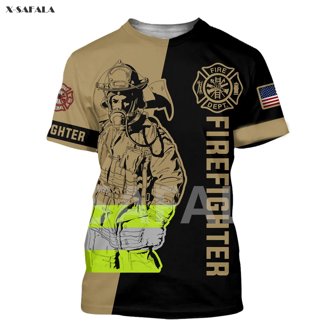 Firefighter Job Flag Tattoo Skull Summer 3D All Over Printed 2 Round Neck T Shirts Men Women Harajuku Casual Tee
Firefighter Job Flag Tattoo Skull Summer 3D All Over Printed 2 Round Neck T Shirts Men Women Harajuku Casual Tee