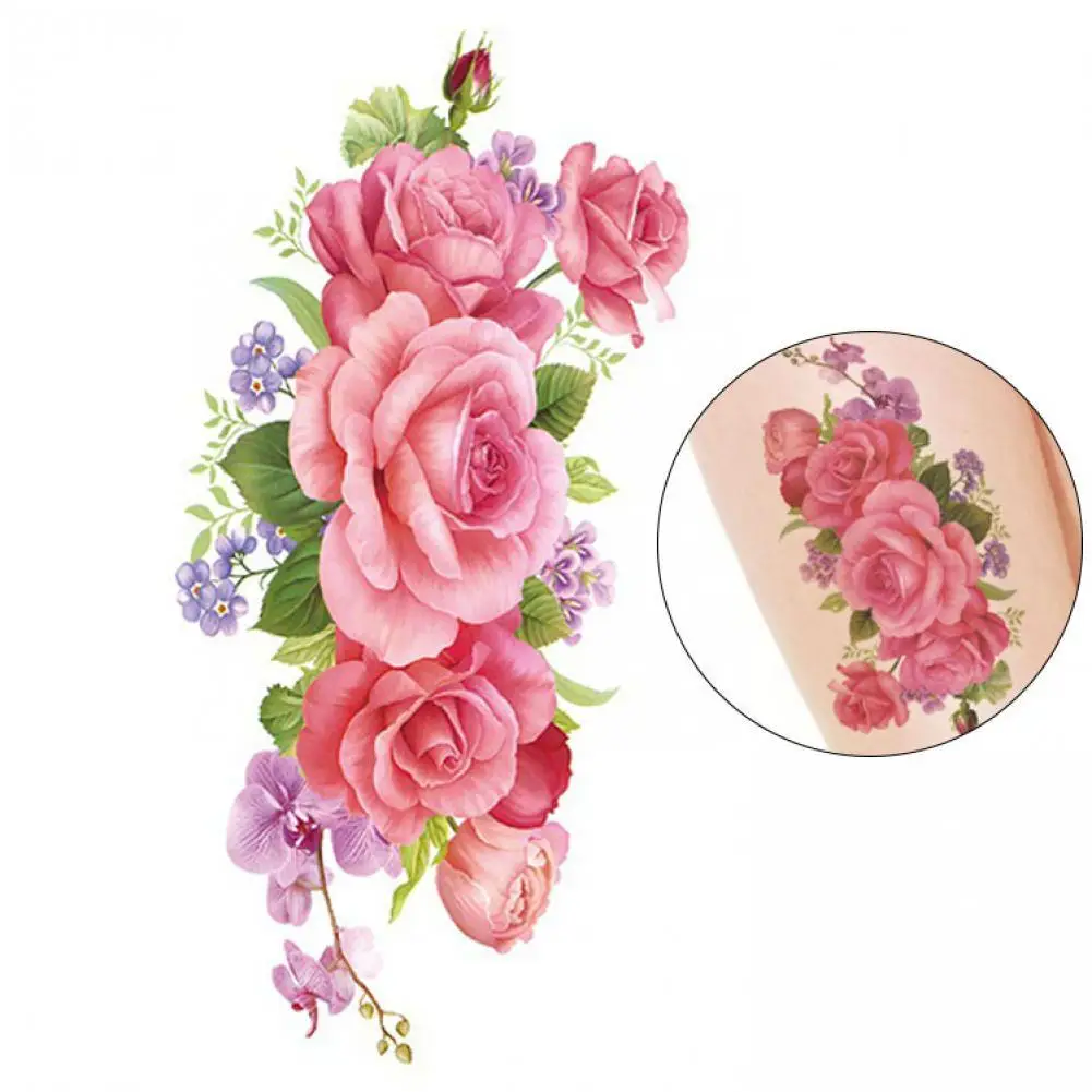 Waterproof Temporary Tattoo Sticker 3D Lace Rose Flower Tattoos Line Lotus Body Art Arm Fake Sleeve Tatoo Women Men
Waterproof Temporary Tattoo Sticker 3D Lace Rose Flower Tattoos Line Lotus Body Art Arm Fake Sleeve Tatoo Women Men