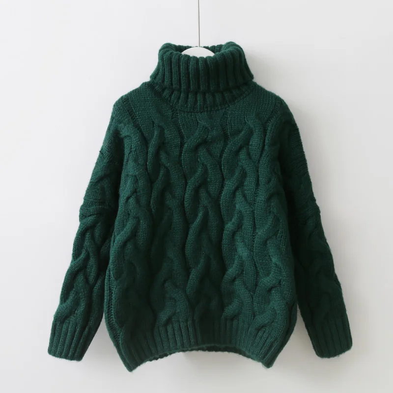 Women Turtleneck Sweaters Autumn Winter 2020 Pull Jumpers European Casual Twist Warm Sweaters Female oversized sweater Pull
Women Turtleneck Sweaters Autumn Winter 2020 Pull Jumpers European Casual Twist Warm Sweaters Female oversized sweater Pull